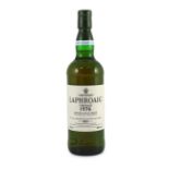 A bottle of Laphroaig Vintage 1976 Islay Single Malt Scotch Whisky, limited edition 3276 of 5400,