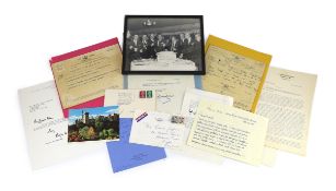 A collection of 13 autograph letters and telegrams to Lionel Jeffries, from 20th century film and