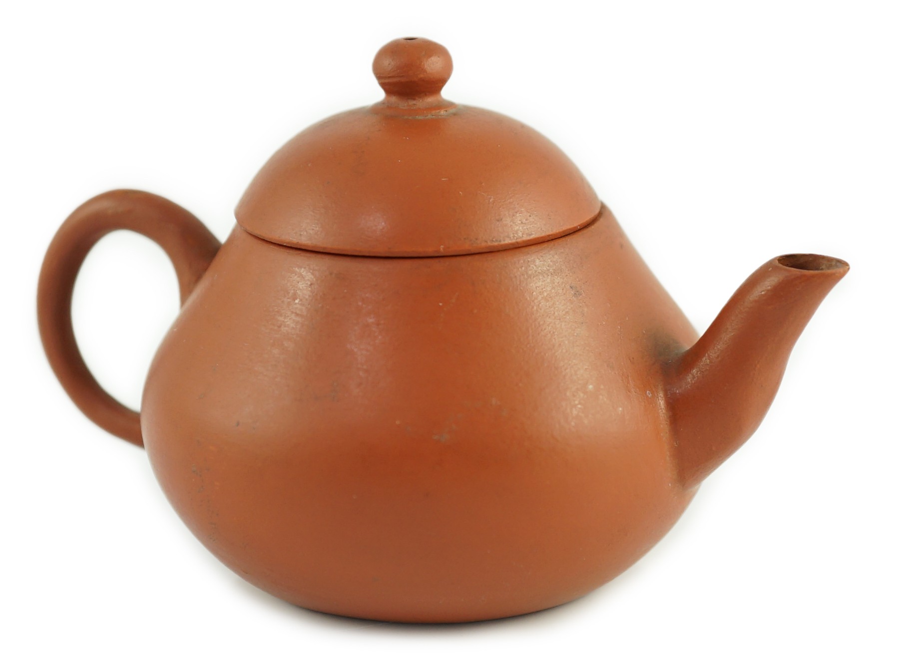 A rare Chinese Yixing miniature teapot, Jiaqing mark and of the period (1796-1820), 10cm from