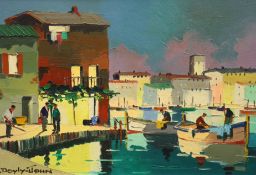 § § Cecil Rochfort D'Oyly John (British, 1906-1993) Mediterranean harbour sceneoil on canvassigned24