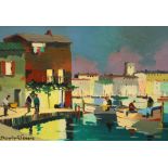 § § Cecil Rochfort D'Oyly John (British, 1906-1993) Mediterranean harbour sceneoil on canvassigned24