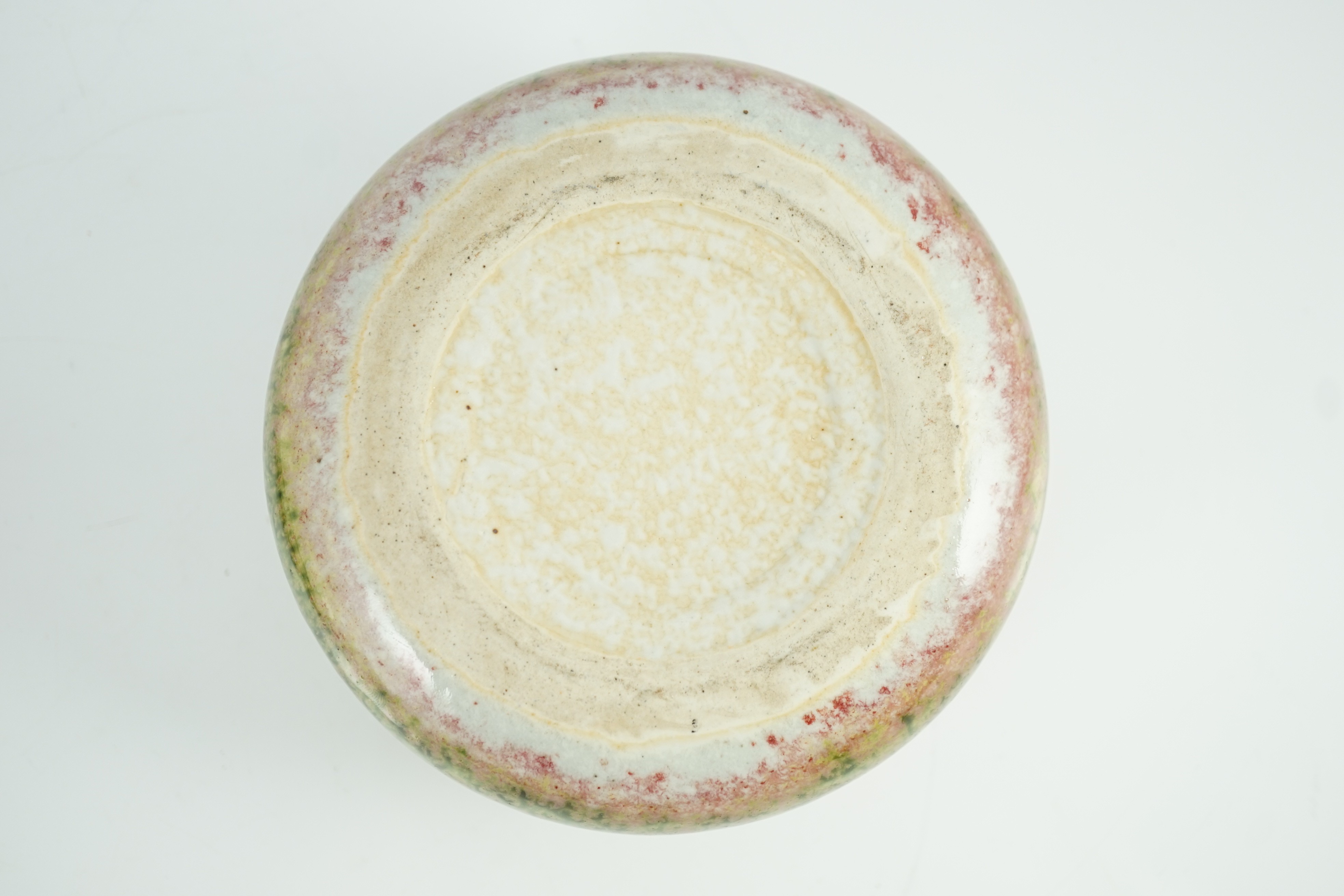 A Chinese peachbloom glazed weiqi stone box and cover, 20th century, 13.5cm diameter***CONDITION - Image 6 of 6