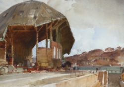 § § Sir William Russell Flint RA PRWS (British, 1880-1969) ‘No.1 Ship, Davenport Dockyard, February,