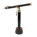 Clarkson of London. An early 20th century "Starboy" black lacquered brass astronomical telescope,
