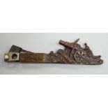An early 20th century Austrian bronze cigar cutter cast with an artillery cannon 19.5cm long
