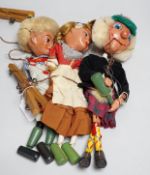 Three Pelham puppets