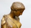 A plaster female figure, after the antique, inscribed ‘2581 D Brucciani & Co, London’ 70cm tall - Image 2 of 4