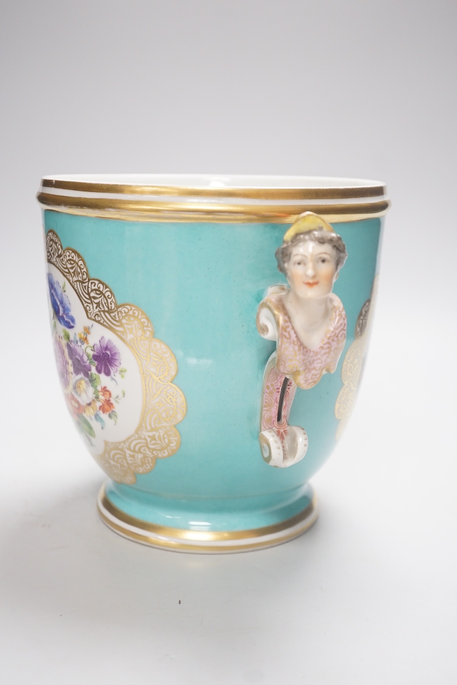 A Dresden two handled cache pot, by Helena Wolfsohn , 19cm - Image 2 of 5