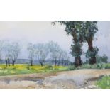 Rear Admiral Humfrey John Bradley Moore, CBE, RI (British, 1898-1985), watercolour, Trees in a