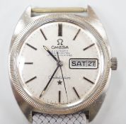 A gentleman's late1960's stainless steel Omega Constellation Automatic Chronometer wrist watch, on