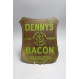 An Irish ‘Dennys Bacon’ badge sign. 34cm tall