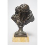 After Jean-Antoine Houdon (1741-1828), 'Le Baiser Donné' (The Kiss Bestowed], a 19th-century