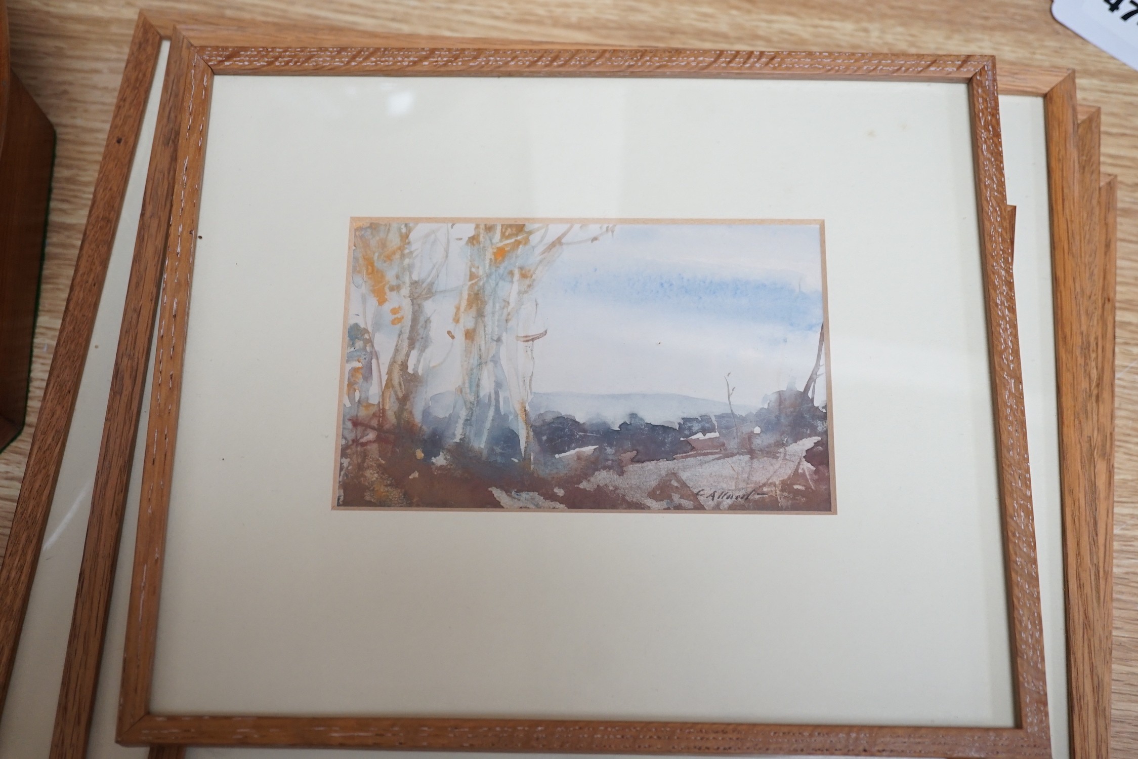 Cecil Arthur Hunt R.W.S. (1873-1965), six watercolours, Assorted landscapes, signed, largest 11.5 - Image 2 of 6