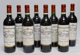 Eight 75cl bottles of 1996 Chateau Chasse-Spleen Moulis en Medoc (1992-2000)