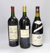A bottle of Domaine de Beychevelle, Bordeaux 2000, a 1990 Mercurey and a bottle of St Estephe, (3)