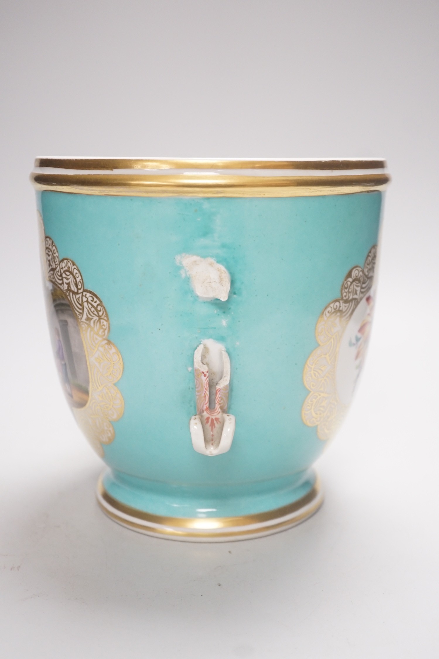 A Dresden two handled cache pot, by Helena Wolfsohn , 19cm - Image 4 of 5