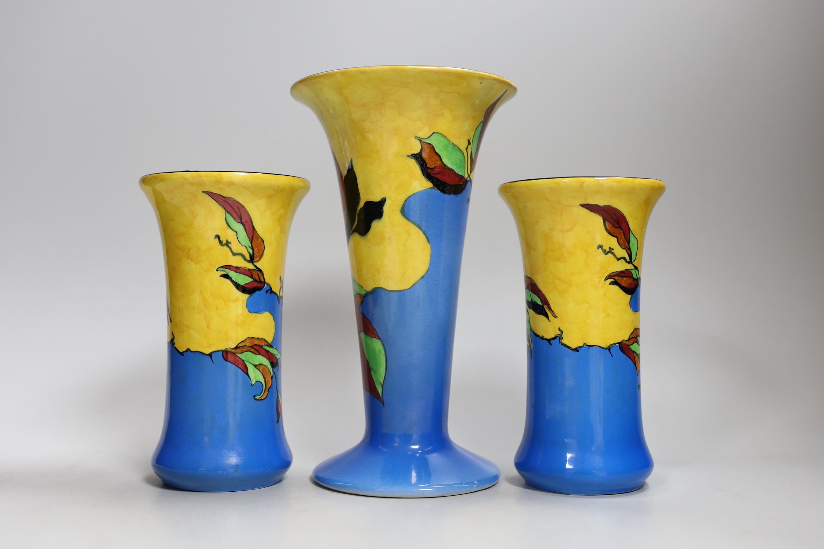 Wilkinson's Indian Summer group of three vases and an ash tray - Image 5 of 7