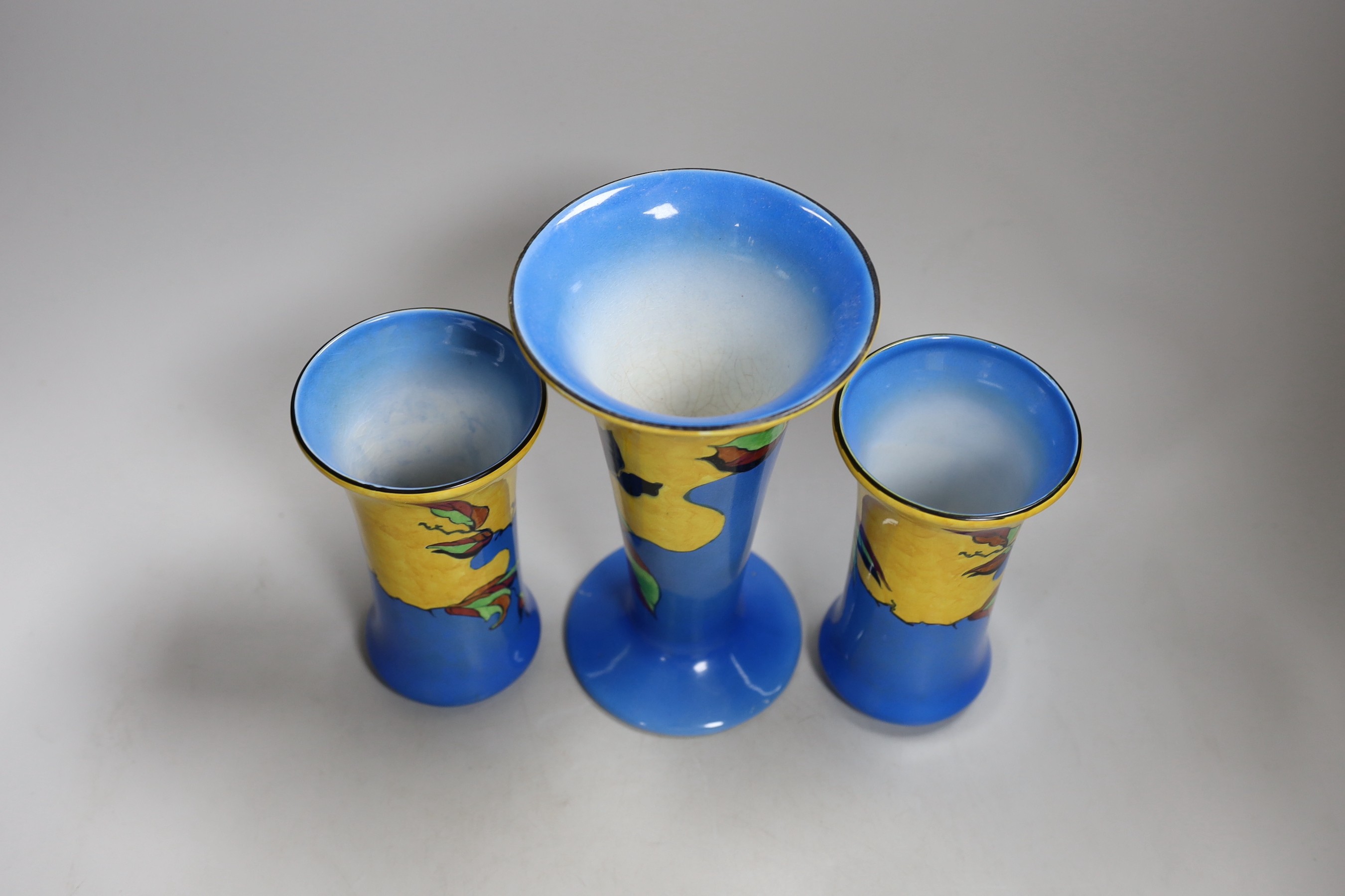 Wilkinson's Indian Summer group of three vases and an ash tray - Image 6 of 7