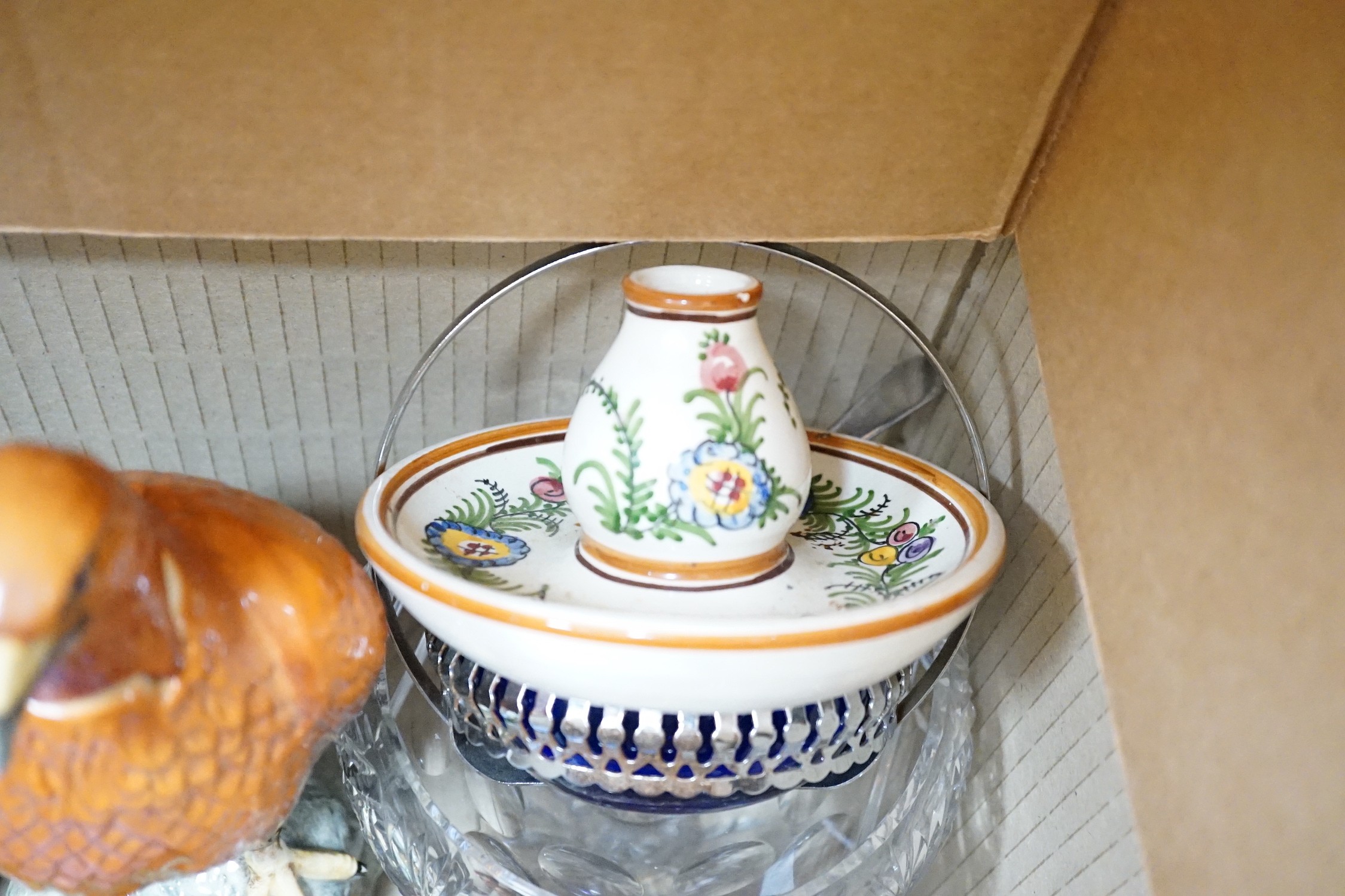 A quantity of mixed ceramics and glass including Beswick, Wade, Spode, Mintons etc - Image 3 of 7