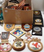 A collection of approximately twenty five plaster and other naval / military and Royal wall