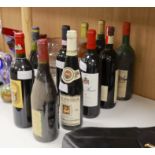 Ten bottles of mixed wines including a bottle of Mas Daumas de Gassac,