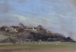 Derek Mynott ((1925-1994)), pastel, 'Winchelsea, January', signed and dated 1984, 25 x 36cm