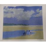 Norman Hepple and Robert Buhler, four limited edition prints, three by Hepple, Seaside scenes and
