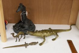 Four metal animals models