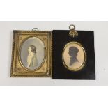 A pencil and wash portrait miniature of Lt Col William Somerset Dolben (1780-1817)