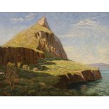 Paul Smyth (1888-1963), oil on canvas, Coastal headland, signed, 48 x 60cm, unframed