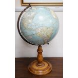 A Bacon's Excelsior 12-inch globe