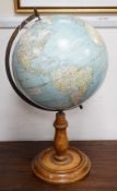 A Bacon's Excelsior 12-inch globe