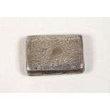 A George silver vinaigrette, modelled as a satchel, Joseph Wilmore, Birmingham, 1818, 30mm.