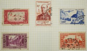 Three albums of world stamps with Bahamas 1938 set - £1 mint, cape of good hope triangulars used (8)