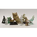 A group of Chinese, Egyptian hardstone and soapstone carvings