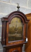 A George III mahogany 8 day longcase clock marked William Edwards, Plymouth Dock, height 222cm