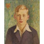 Walter Herbert Allcott RWA, (1880-1951), oil on canvas, Portrait of David, signed and dated 1942, 50