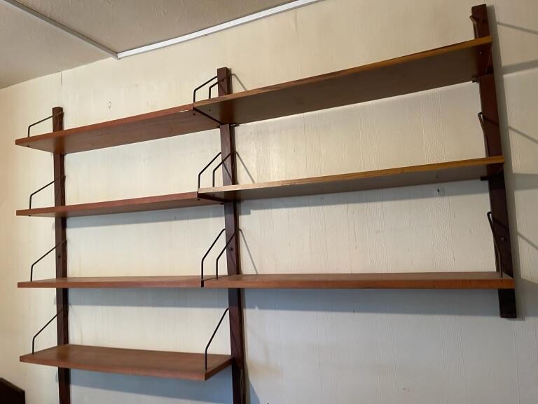 A mid century Poul Cadovius teak 'Royal' shelving system