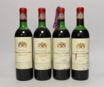 Four bottles of Malescot St. Exupery 1970 St Julien