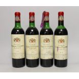 Four bottles of Malescot St. Exupery 1970 St Julien