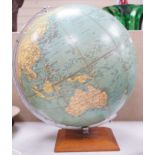 A Philip’s Challenge Globe on stand, scale 1:37,500,000, diameter 13.5 inches