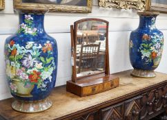 A large pair of Chinese cloisonné enamel baluster vases, 66cm