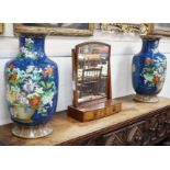 A large pair of Chinese cloisonné enamel baluster vases, 66cm