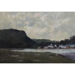 Roy Perry (b.1935), watercolour and gouache, 'Low Tide, Plockton', signed, 38 x 56cm