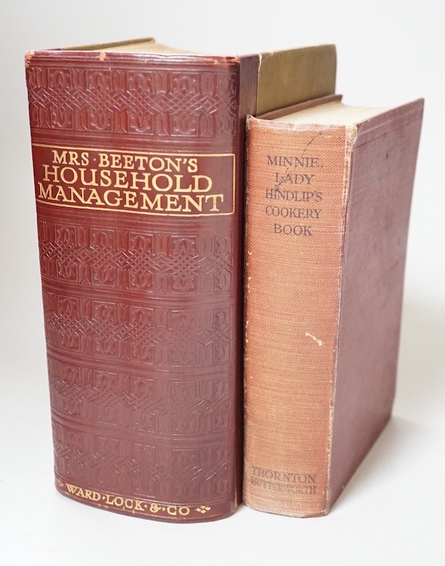 ° ° Mrs Beeton's Household Management and Minnie Lady Hindlip’s Cookery book