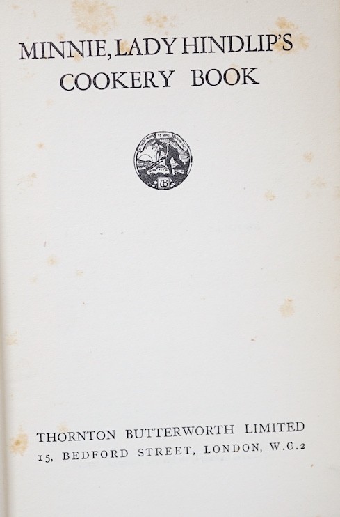 ° ° Mrs Beeton's Household Management and Minnie Lady Hindlip’s Cookery book - Image 2 of 5