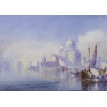 William Knox, watercolour, View of Venice, signed, 24.5 x 34cm