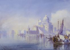 William Knox, watercolour, View of Venice, signed, 24.5 x 34cm