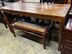 A Chinese elm altar table, width 170cm, depth 58cm, height 89cm