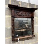 A Regency mahogany wall mirror, width 57cm, height 70cm